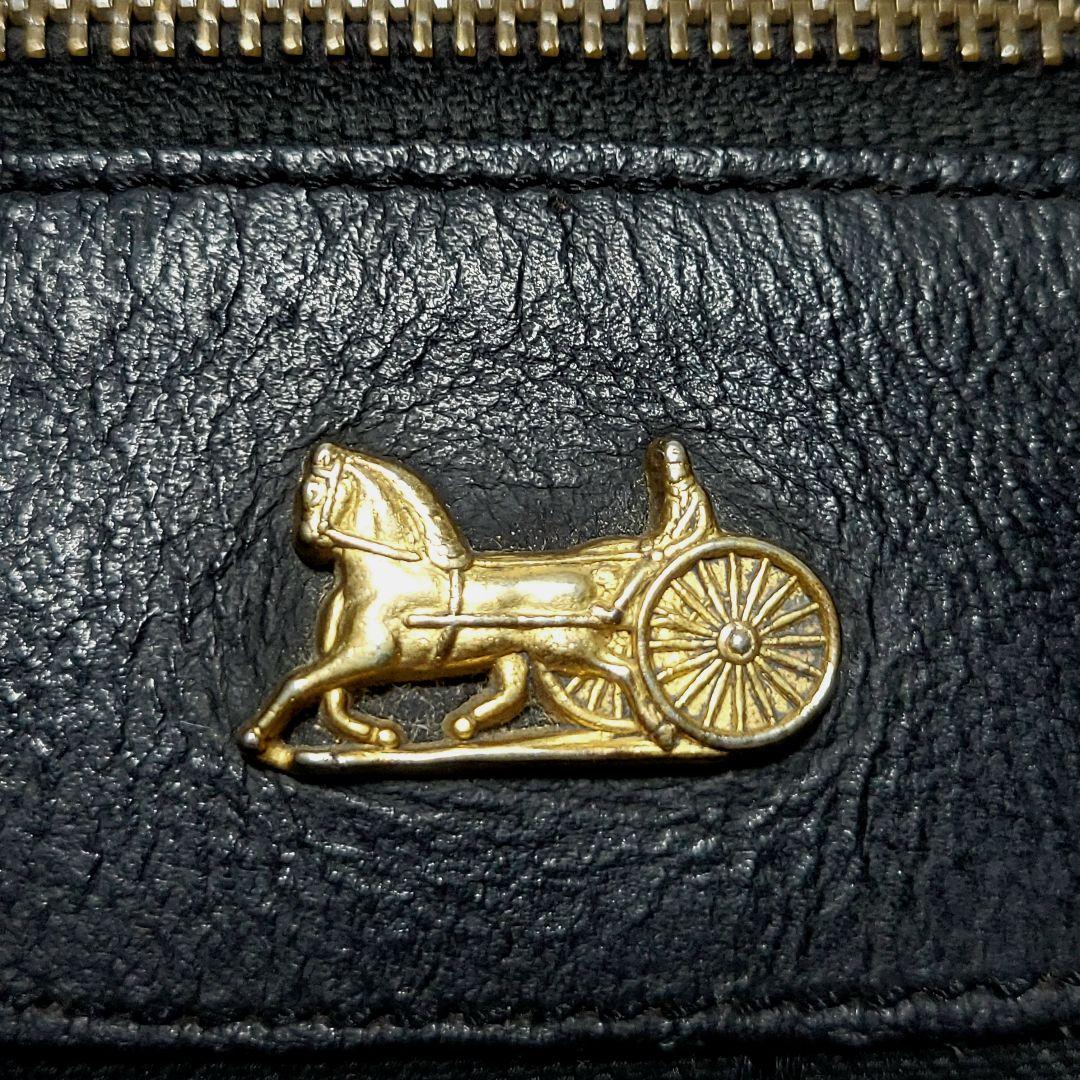 CELINE　ボストンバッグ Cマカダム 馬車金具 レザー キャンバス 大容量