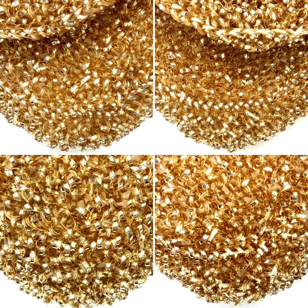 美品 アンテプリマ ワイヤーハンドバッグ フラップ ターンロック ゴールド