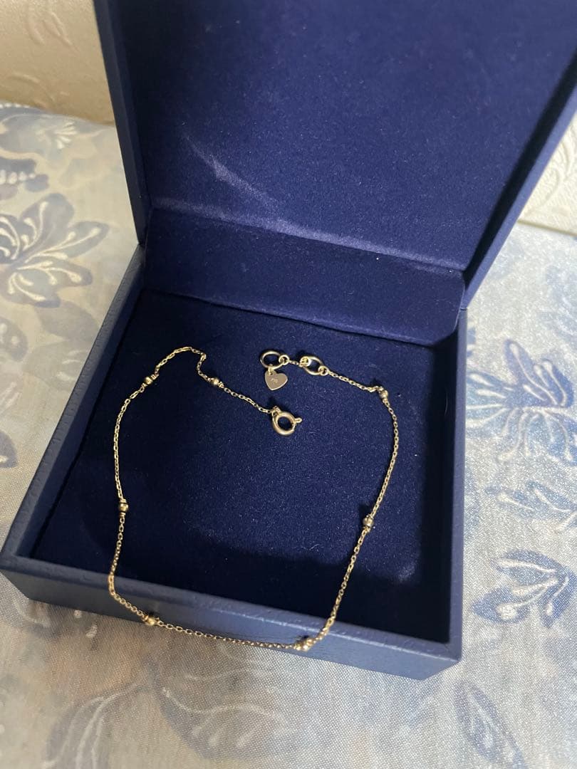 VAヴァンドーム 青山　K10 イエローゴールドアンクレット23センチ