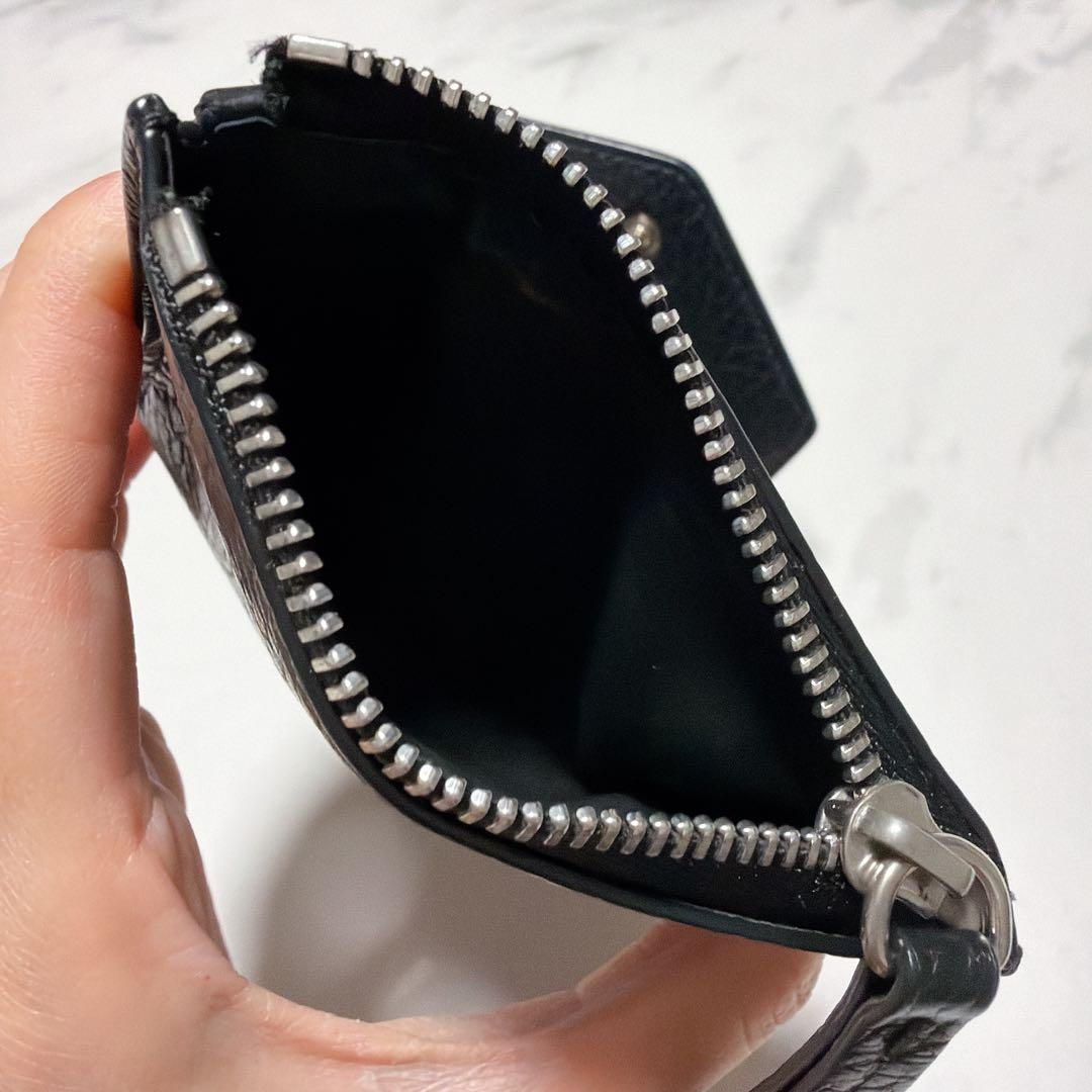 メゾンマルジェラ レザー 4ステッチ コンパクトウォレット 三つ折り財布 美品