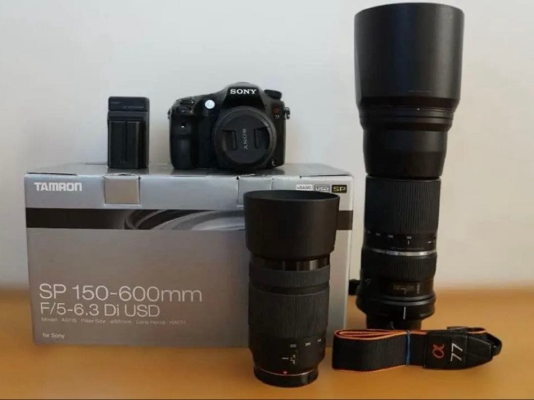 SONY α77 + 超望遠、望遠、標準ズームレンズセット