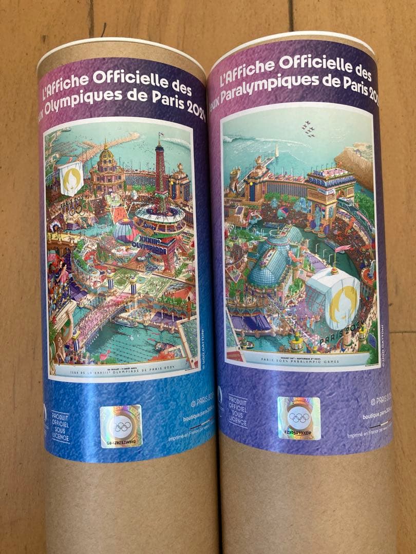 パリ 2024 オリ パラリンピック　ポスター 2枚組　公式　正規品（完売品）