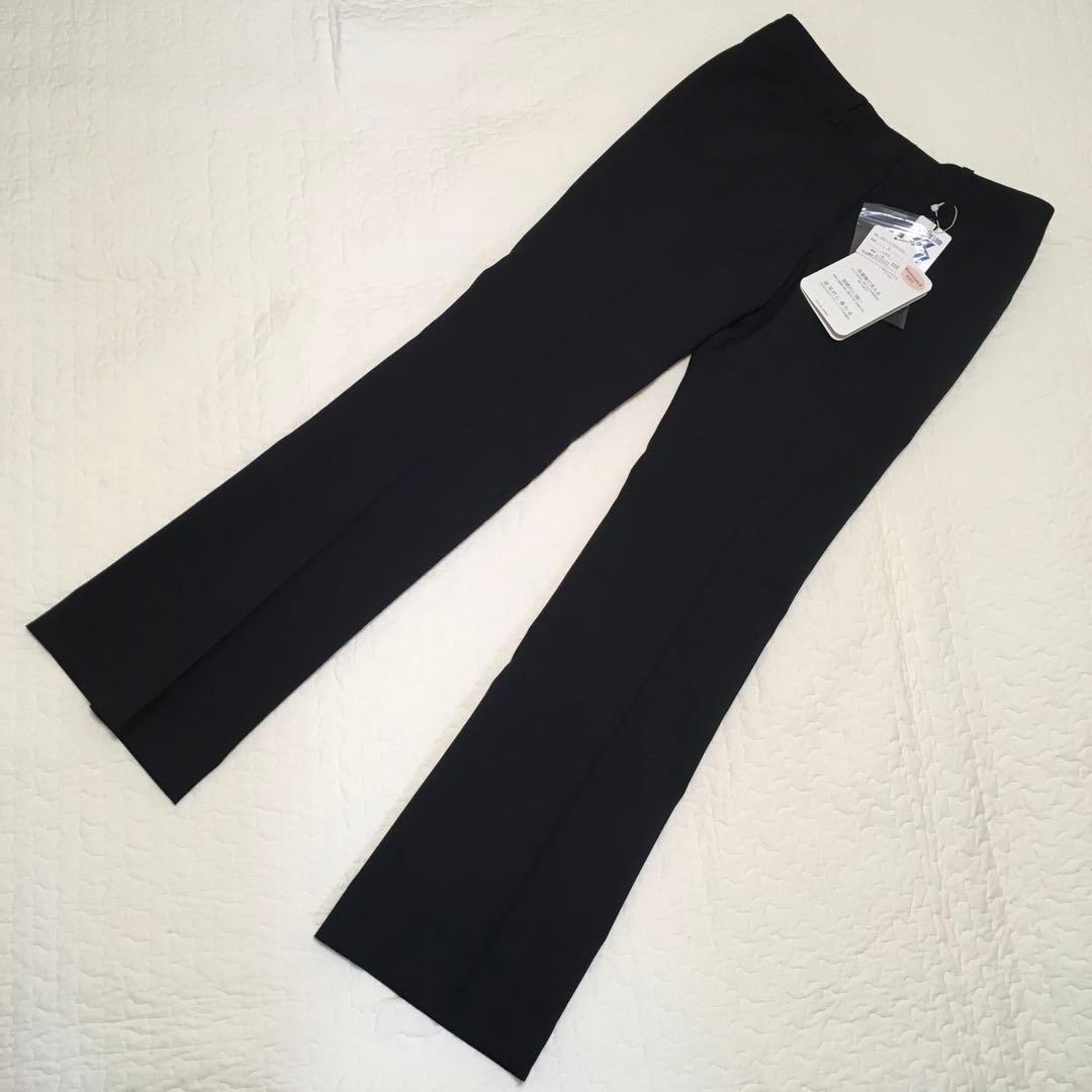 【タグ付き未使用】ORIHICA* パンツスーツ 黒 洗える 通勤 面接 就活