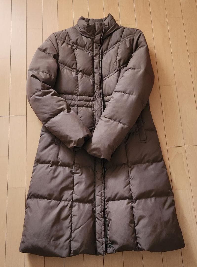 アナイ ANAYI ダウンコート フォックスファー ブラウン M 38