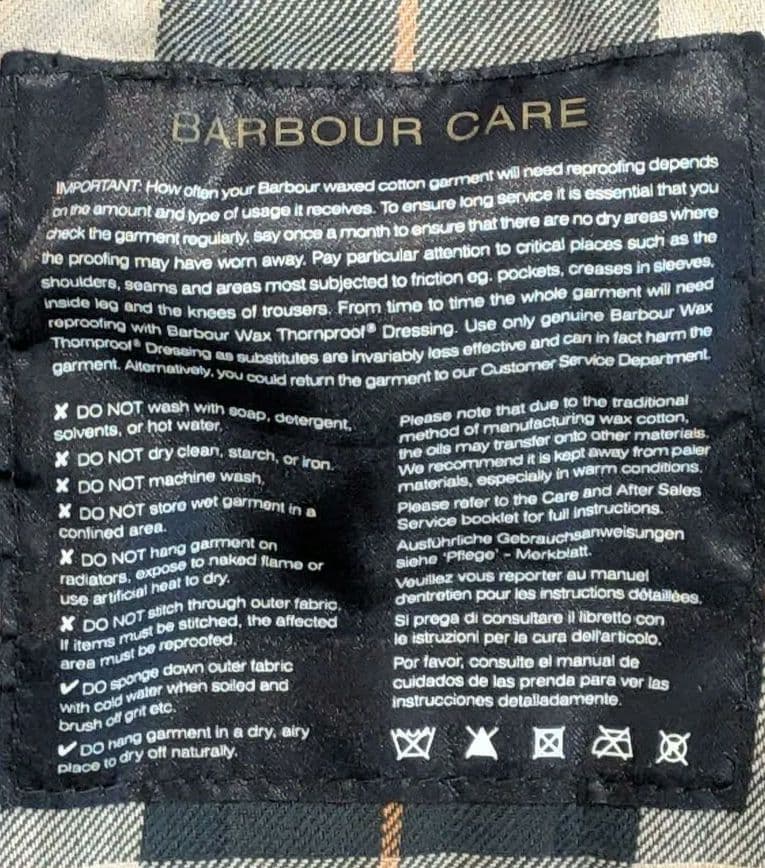 Barbour フード付きジャケット 36インチ