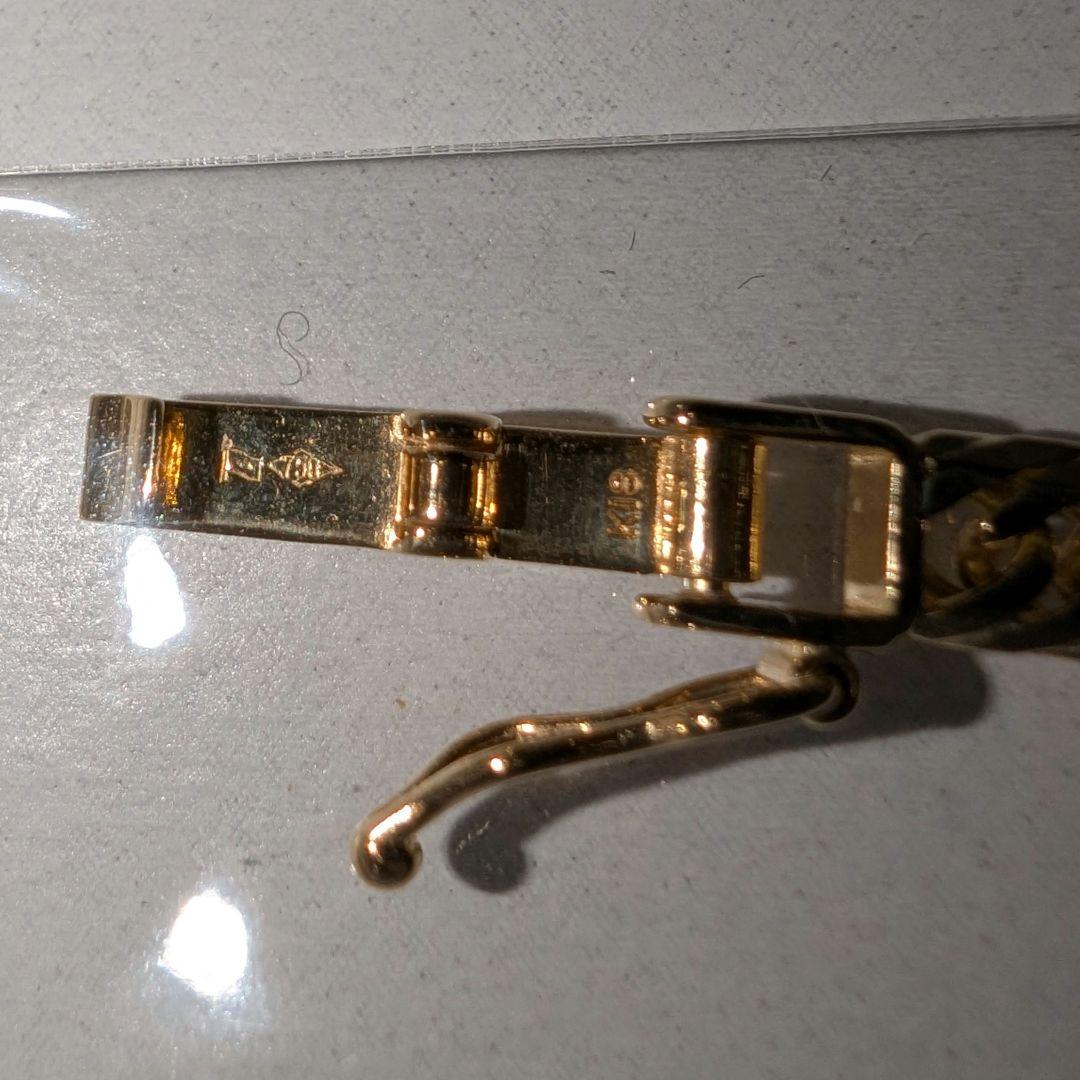 K18 10g 8面トリプル 18cm 喜平ブレスレット