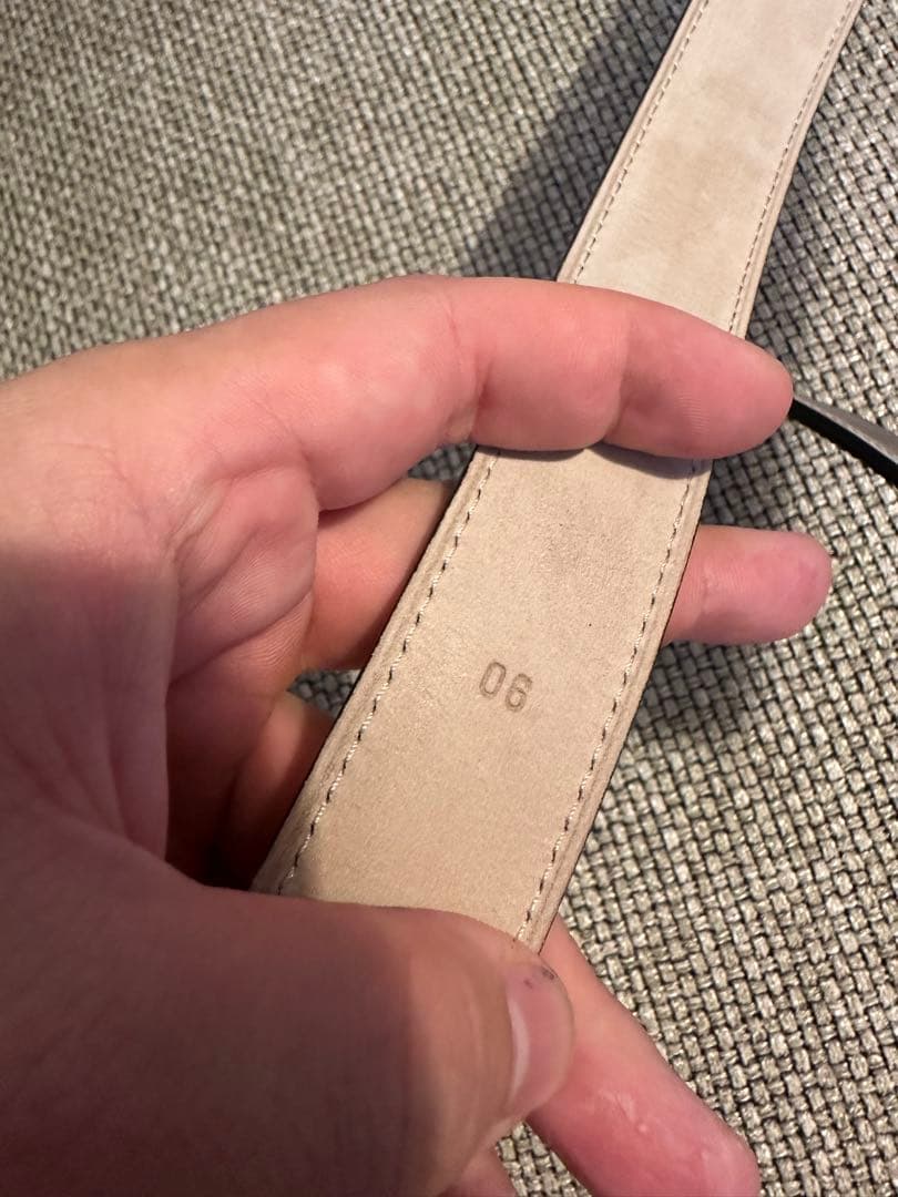 JOHN LOBB SQUARE 022 BELT ブラックカーフ⭐️サイズ90⭐️