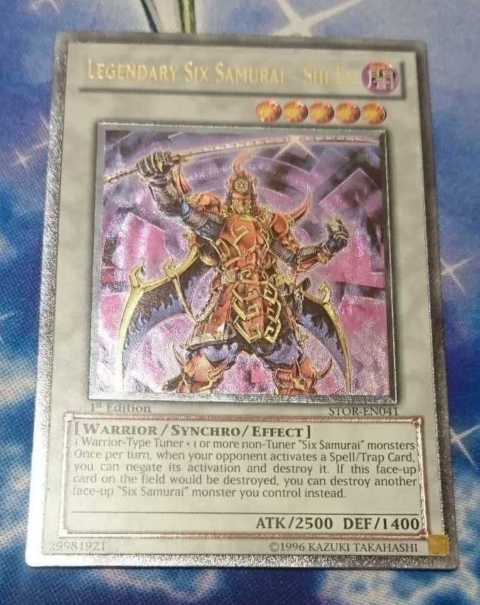 遊戯王 真六武衆－シエン 英語　EU版1stレリーフ　STOR