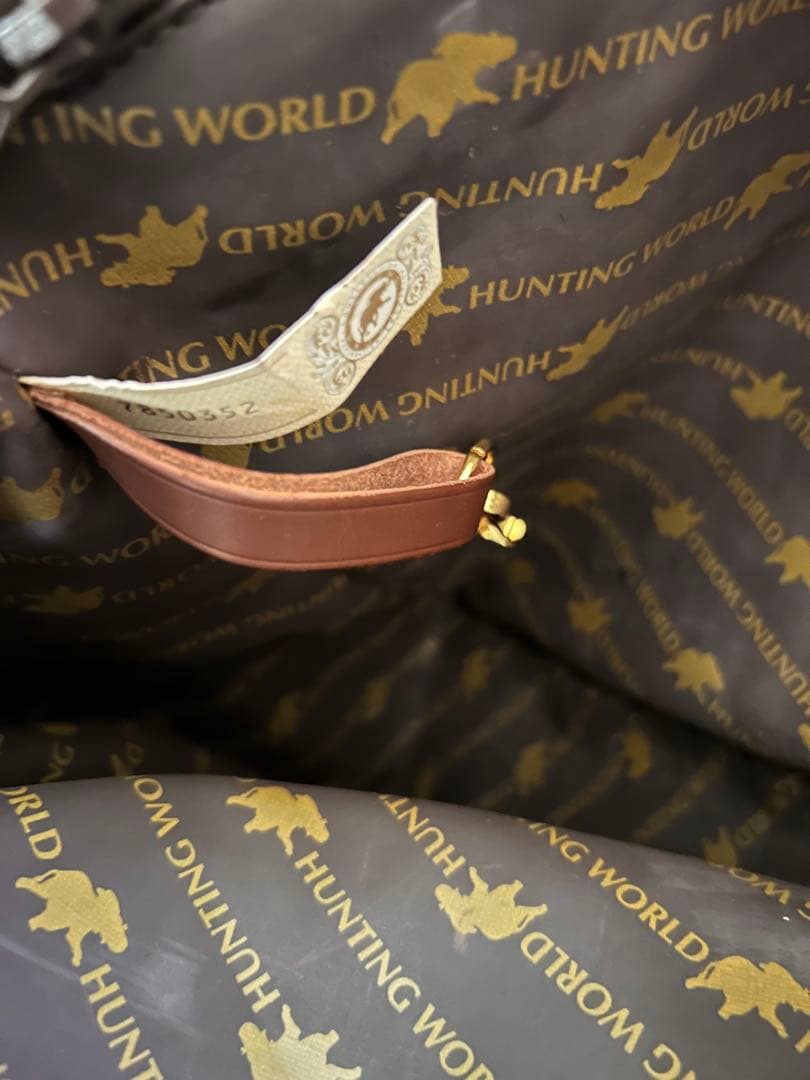 【新品】HUNTING WORLD トートバッグ タグ・保証カード付 カーキ