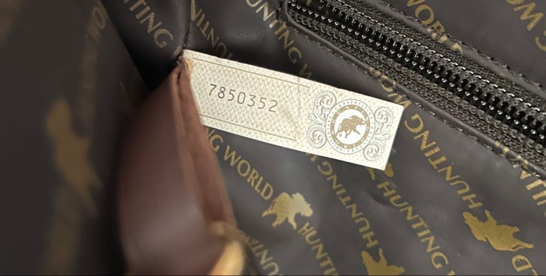 【新品】HUNTING WORLD トートバッグ タグ・保証カード付 カーキ