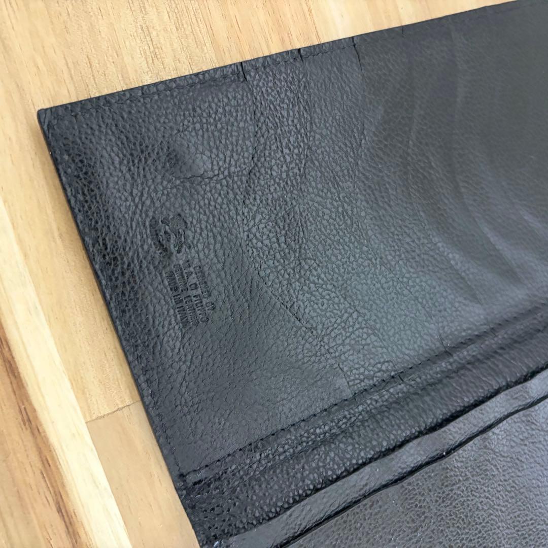 【ILBISONTE】イルビゾンテ　レザー　ロゴ刻印　長財布