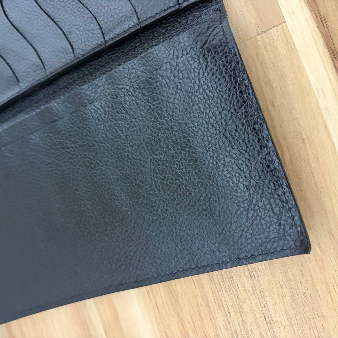 【ILBISONTE】イルビゾンテ　レザー　ロゴ刻印　長財布