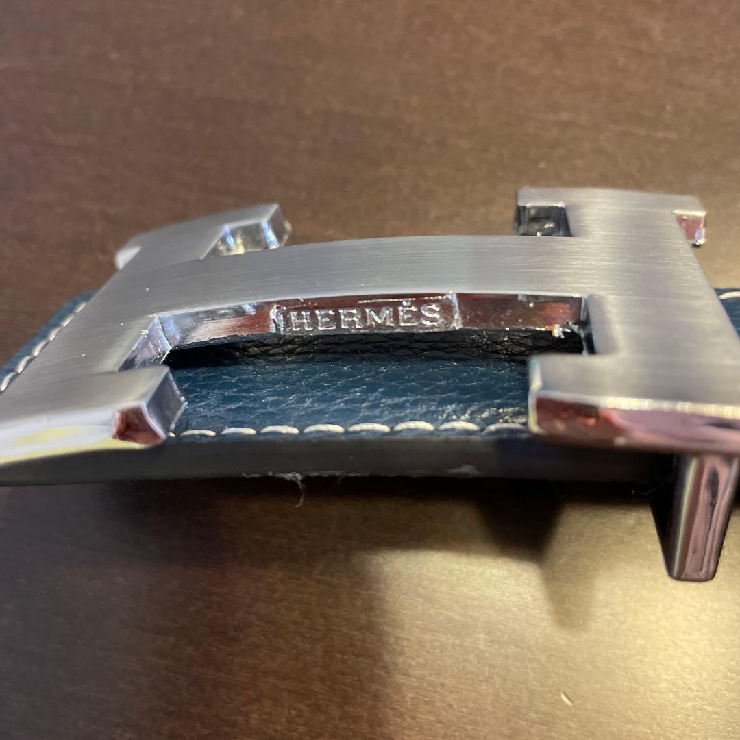 HERMES メンズベルト　ネイビー