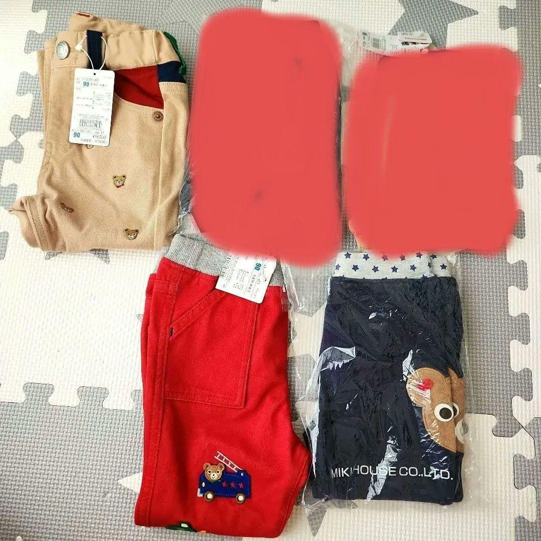 ★新品★　ミキハウス パンツ90cm3点セット&Tシャツ