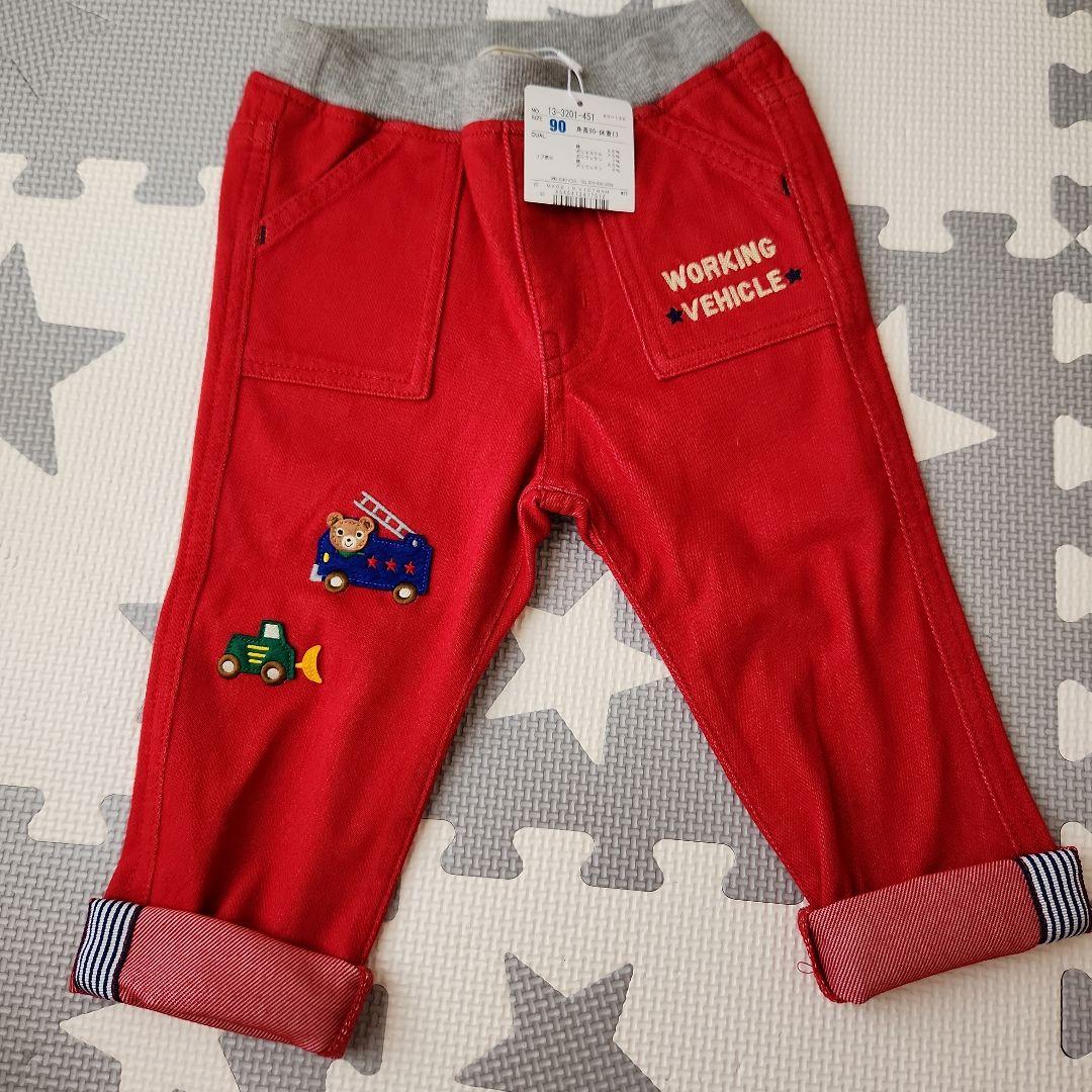 ★新品★　ミキハウス パンツ90cm3点セット&Tシャツ