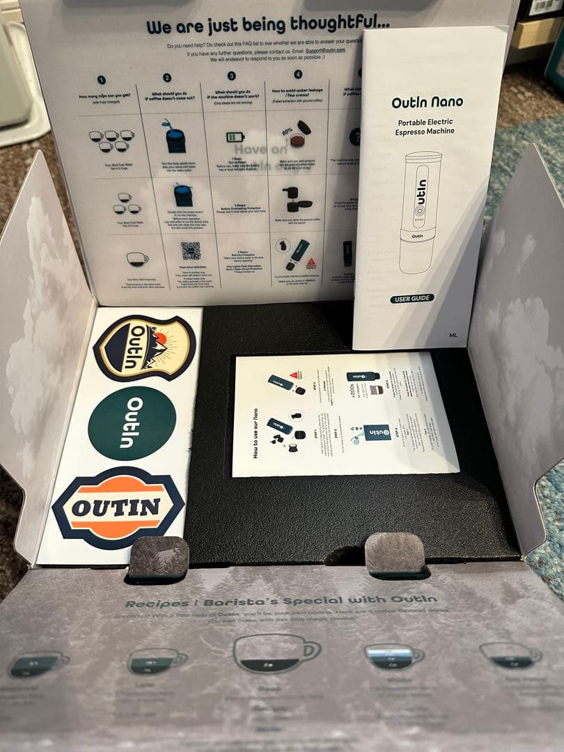 Outln nano ポータブル電動エスプレッソマシン B0BRKFK156