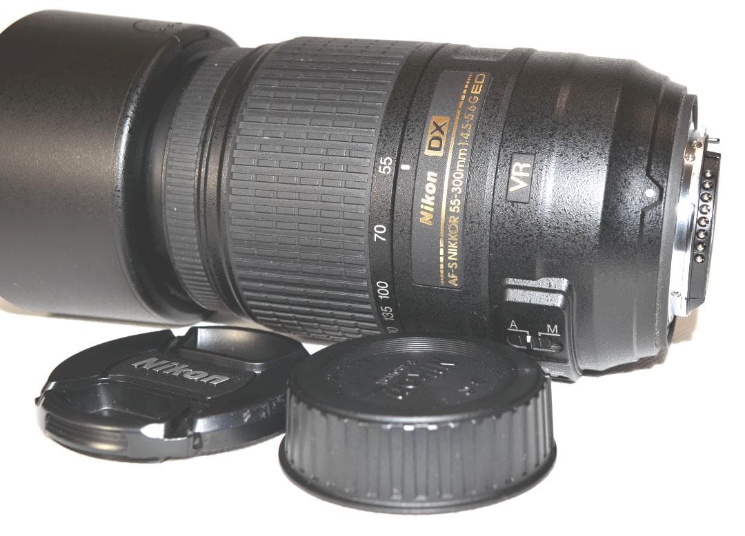 NIKON AF-S 55-300mmズームレンズ　超美品！ソフトケース付き
