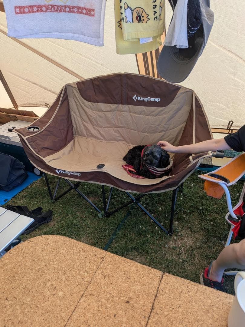 AKingCamp アウトドア チェア 二人掛け キャンプ 椅子 2人掛け 折り