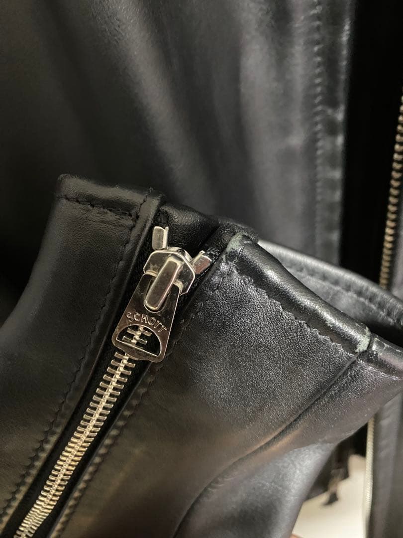 Schott レザー シングルライダースジャケット　サイズ40 64109