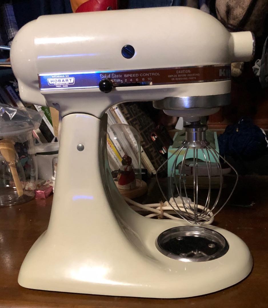 KitchenAid K45SS クリームカラー スタンドミキサー
