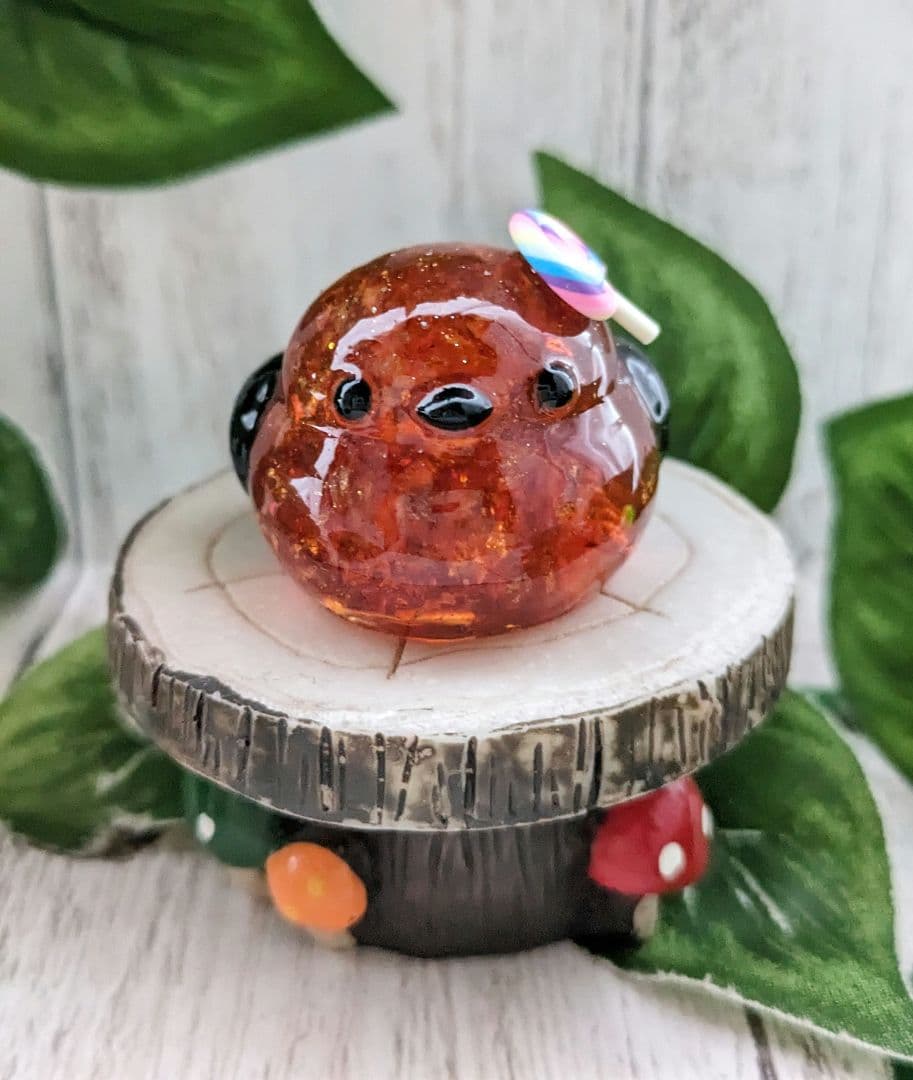 【やま】シトリンのビリケンさん形オルゴナイト☆他１１点