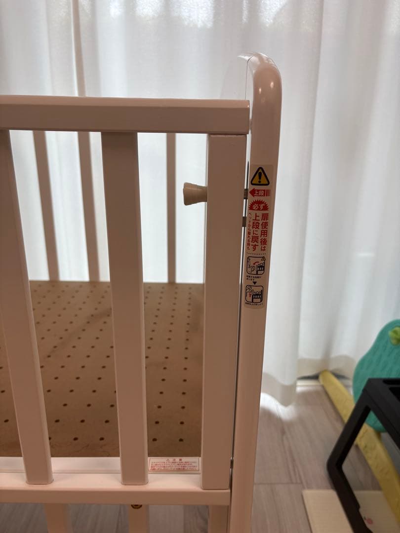【送料込】ミニベビーベッド　カトージ　ホワイト　60×90