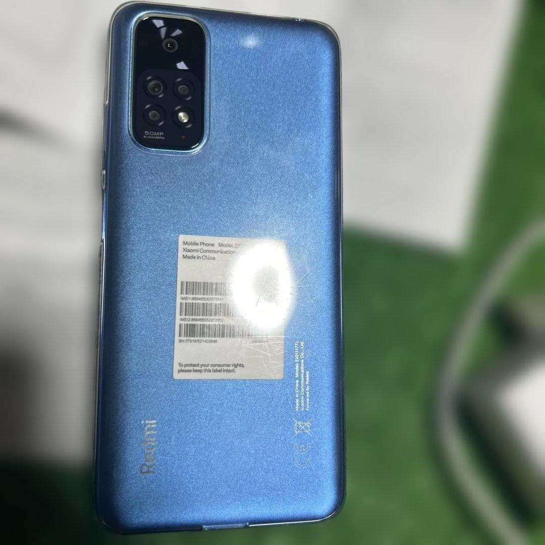 美品 Xiaomi Redmi Note11 レドミノート11 ブルー