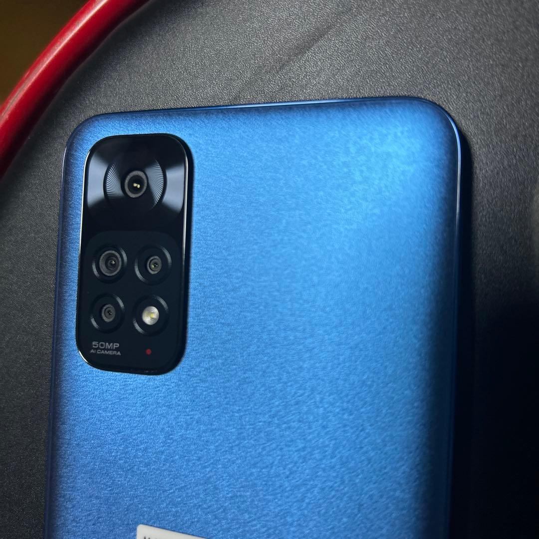 美品 Xiaomi Redmi Note11 レドミノート11 ブルー