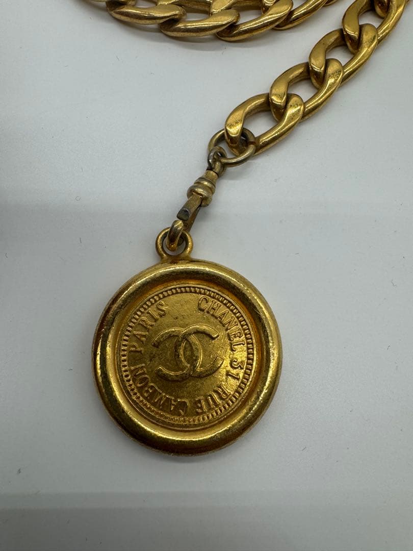 【たまや】CHANEL シャネル ヴィンテージ チェーンベルト