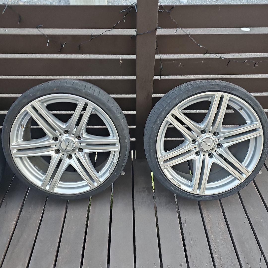 20インチ シルバー 5スポークホイールセット