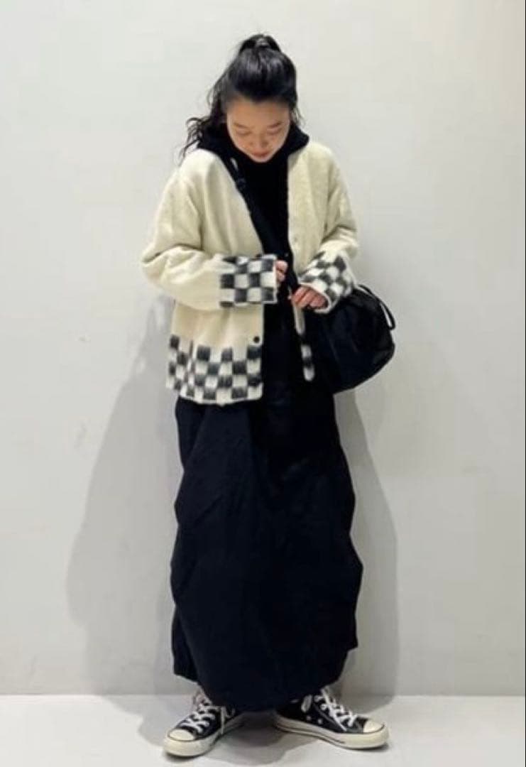 beams boy アーミー オーバーパンツ アレンジ ワンピース ブラック