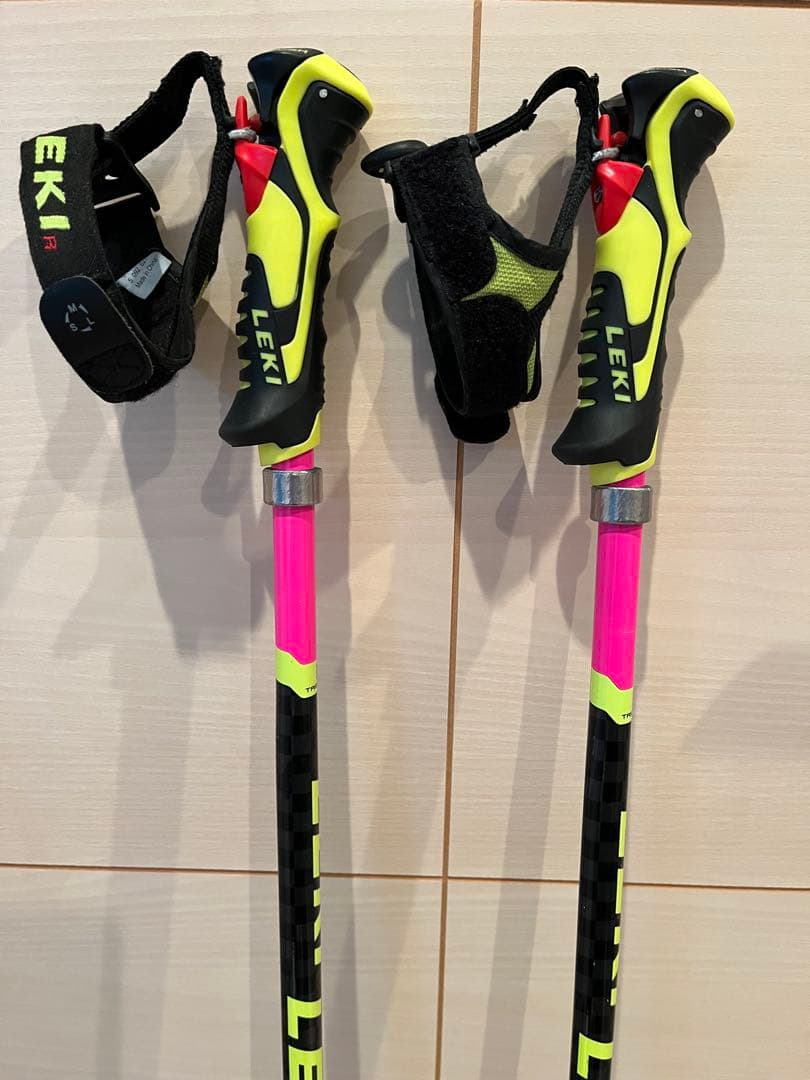 LEKIレキ スキーストック ストラップ付きSL 105cm