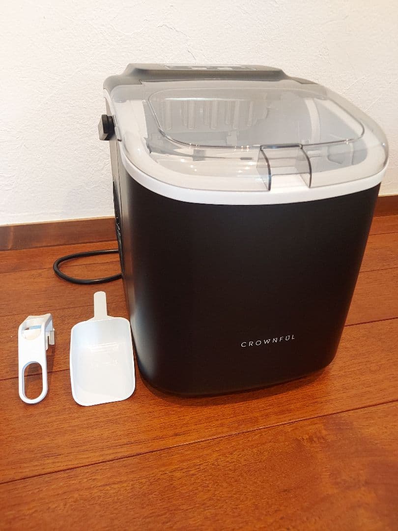 CROWNFUL ブラック製氷機 スコップ付き