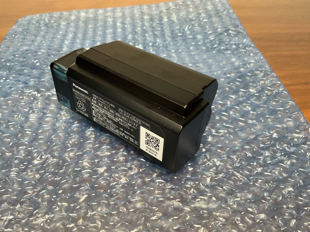 【大阪太郎】Panasonic AVA97V-1A充電式リチウムイオン電池