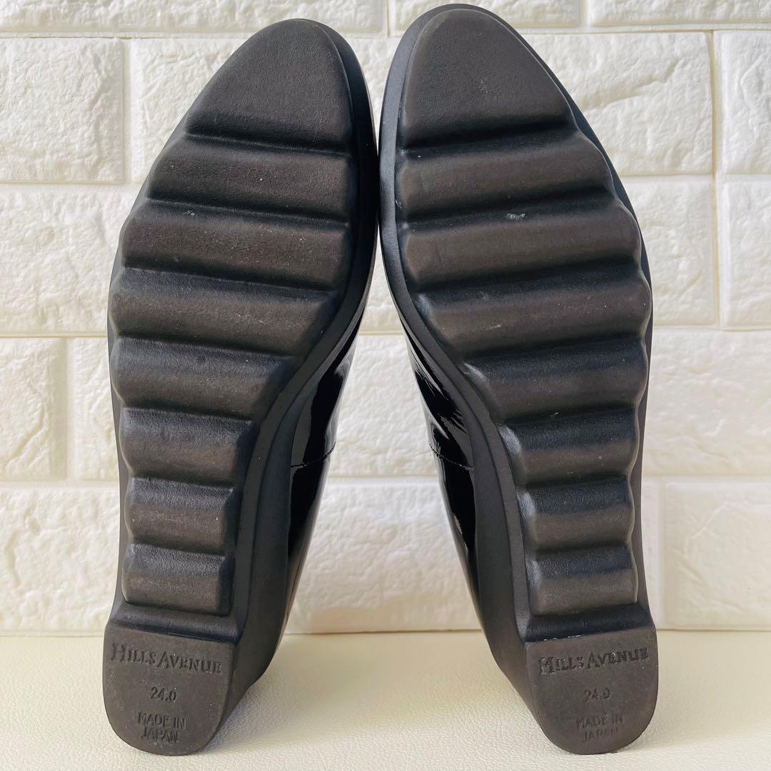 【極美品✨】ヒルズアベニュー プレーンスマートウェーブソール パンプス 24cm