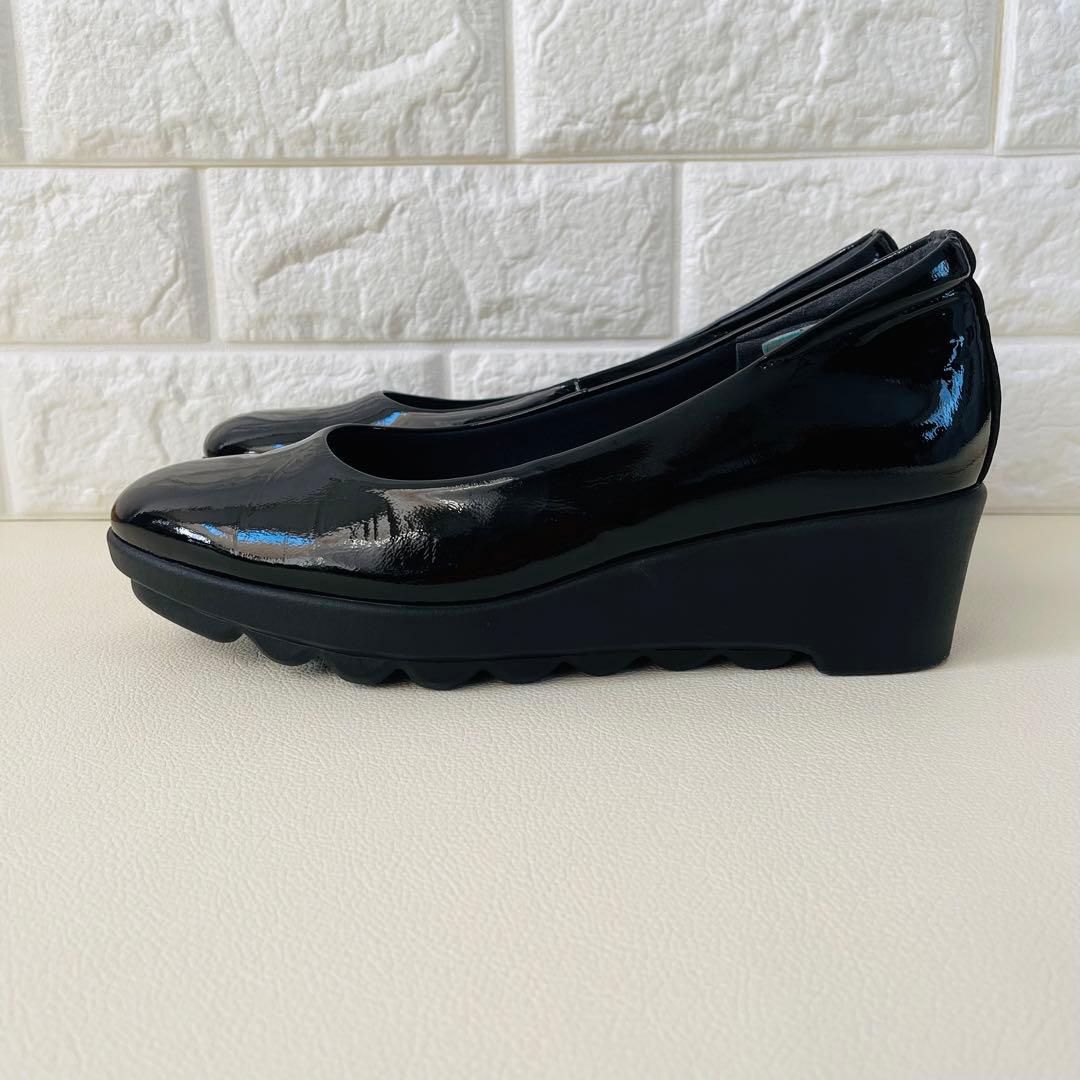 【極美品✨】ヒルズアベニュー プレーンスマートウェーブソール パンプス 24cm