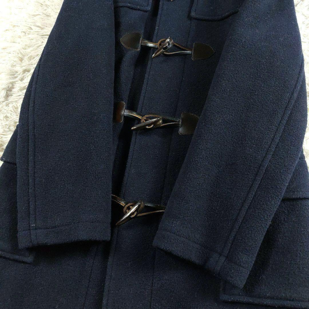 バーバリー ロンドン ノバチェック ロング丈 ダッフルコート 160A ネイビー