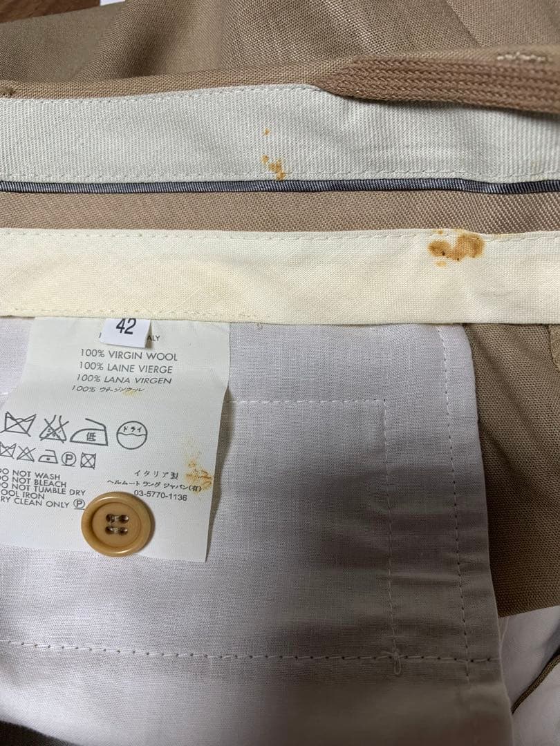 希少　[HELMUT LANG] 未使用タグ付き　ビジネススーツ　イタリア製