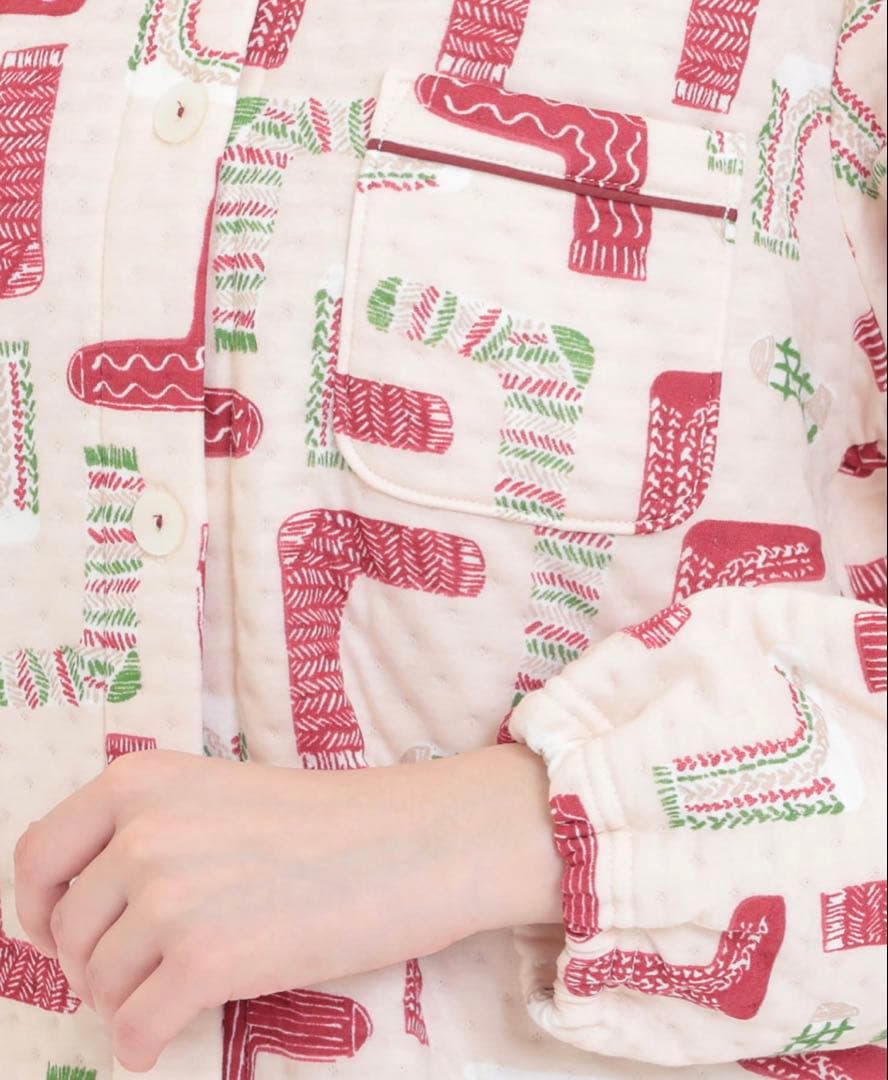 【専用】ナルエー 裏綿接結(綿入り)厚手パジャマ ルームウェア　新品