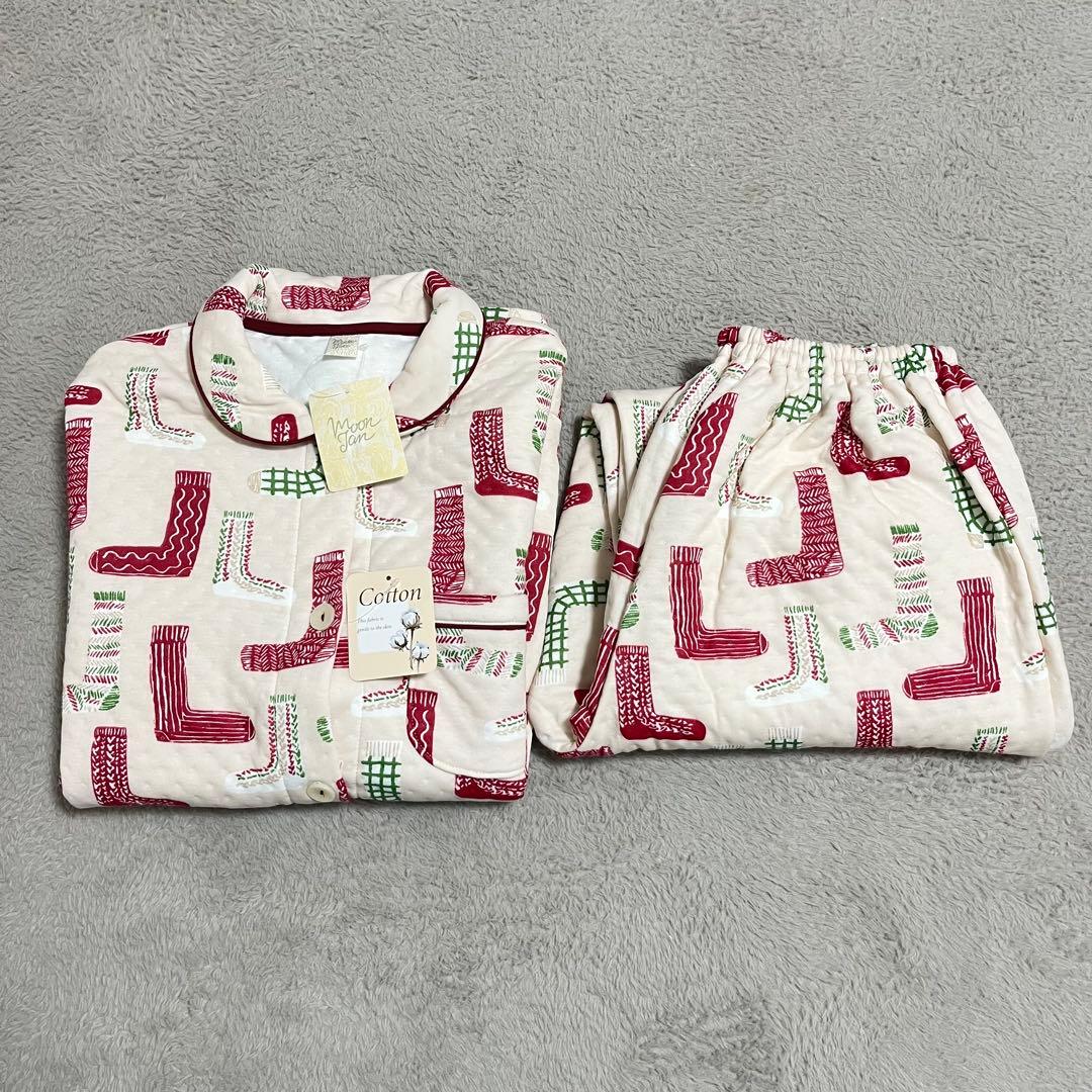 【専用】ナルエー 裏綿接結(綿入り)厚手パジャマ ルームウェア　新品