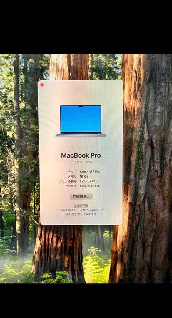 MacBookPro M2 Pro 16インチ　バッテリー 99% 512gb