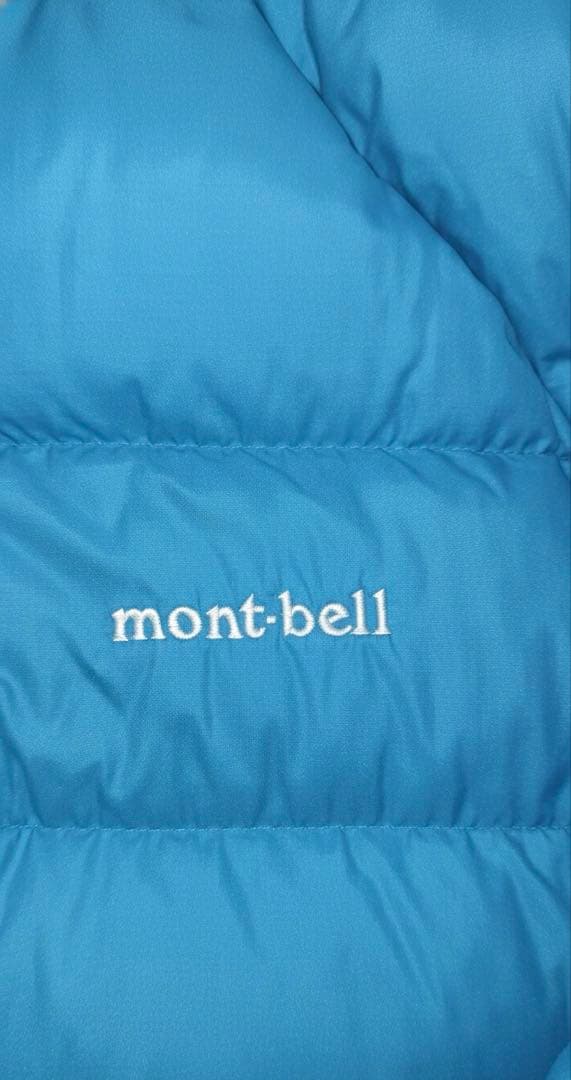 き*こ様 mont-bell ダウンジャケット 水色　短丈　おーた着用　肉厚　テ