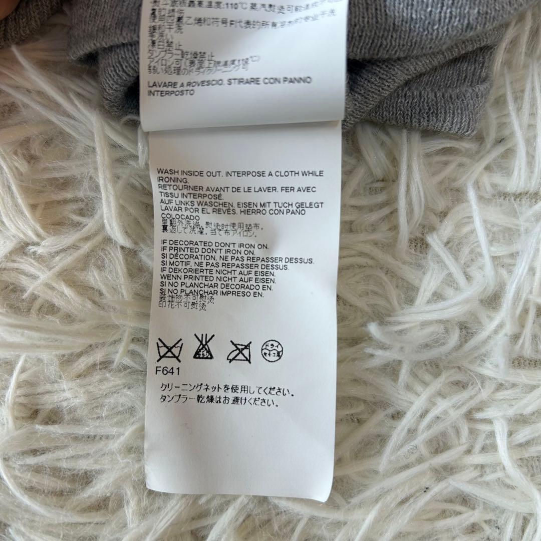 エムエムシックスメゾンマルジェラ MM6 アシンメトリーフリルニット　グレー　S