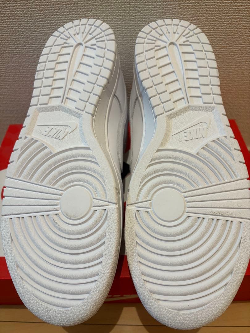 靴 NIKE WMNS DUNK LOW WHITE/WHITE/WHITE