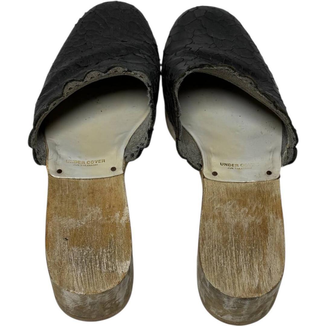 05ss but2期 アンダーカバー クラック加工 レザー シューズ xs