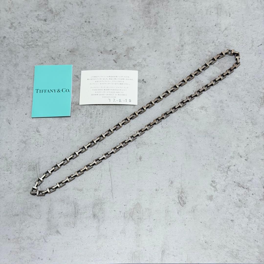 Tiffany & Co. Tナローチェーン ネックレス