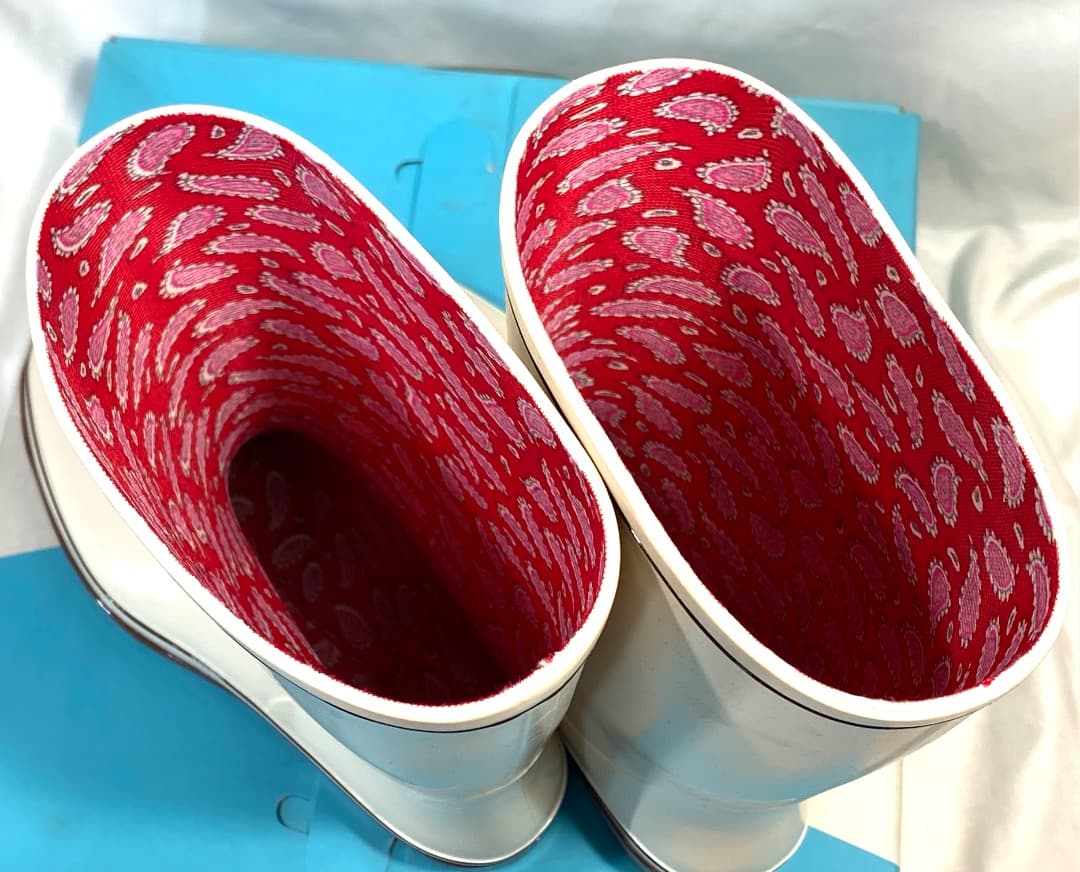 み*ー様 2足セット【新品】Achilles 耐油 長靴 アイボリーホワイト 2