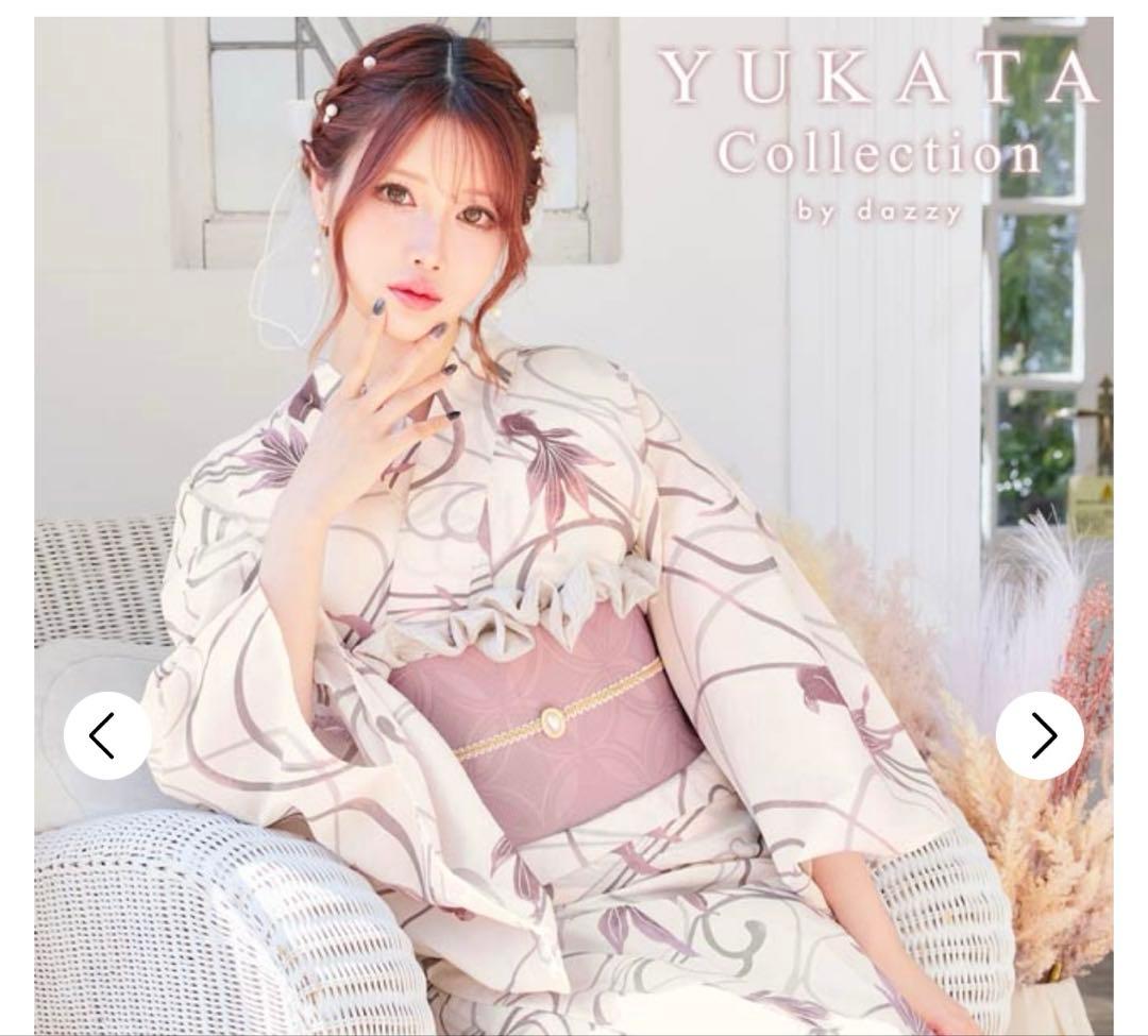 ナチュラルダスティー金魚柄浴衣　レディース