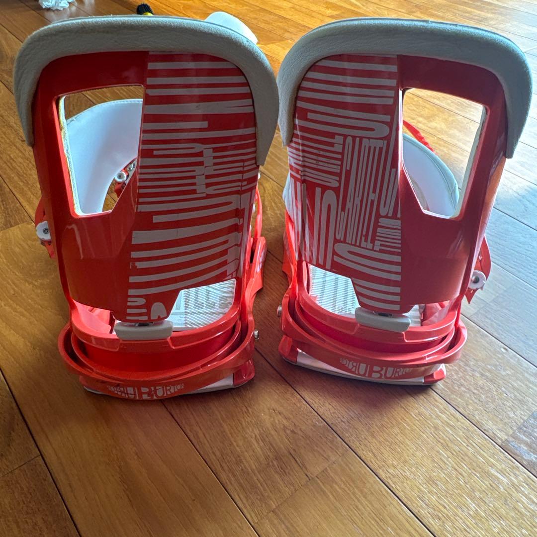BARTON CARTEL スノーボードビンディング ホワイト/オレンジ