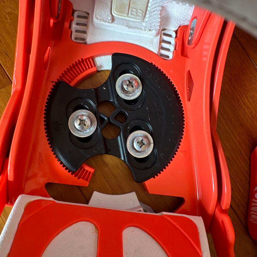 BARTON CARTEL スノーボードビンディング ホワイト/オレンジ